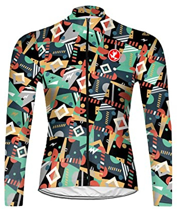 UGLY FROG Bike Wear Herren Langarm, Thermo-Fahrrad-Jersey, Lycra Selected Fabrics, Thermo Fleece Trikots & Shirts