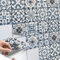 CREATISTO Fliesenaufkleber Fliesenfolie Mosaikfliesen - Hochwertige Aufkleber Sticker für Fliesen I Stickerfliesen - Mosaikfliesen für Küche, Bad, WC Bordüre (10x10 cm I 9 -Teilig)