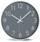 YUNDO Wall Clock Silent & Non Ticking Moder Quartz 12- Battery Operated Digital Quiet Sweep Office/home/school/Kitchen Decor Clocks(Grey)