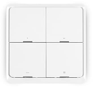 yagusmart 4 Gang Wireless Scene Switch, Need to work with Tuya Zigbee Hub, Battery Power Remote Control