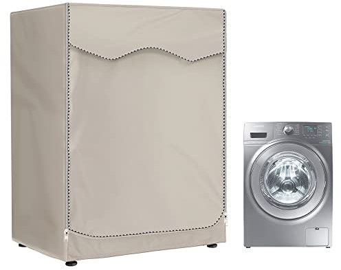 Coperture Lavatire,Copertura Asciugatrice per Esterno, Coprilavatrice da Esterno Copertura Impermeabile(Light brown,65x60x85cm) (XL)