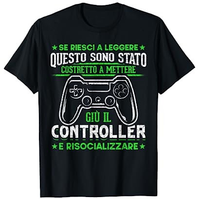 Regalo Divertente Per Gamer Risocializzare Videogiochi Maglietta