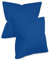 npluseins unifarbene Kissenbezüge im Doppelpack und dezentem Design 1154.1498, ca. 50 x 50 cm, blau