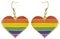 Regenbogen-Ohrringe in Herzform, schwule und lesbische LGBT-Pride-Geschenke, Regenbogen-Schmuck