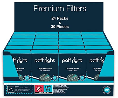 Paffright 720 Zigarettenfilter Aufsatz, Filter Zigaretten, Anti Teerfilter für Zigaretten, Anti Teer Filter, Plastik Zigarettenfilter 8mm, Zigarettenspitze für Regular