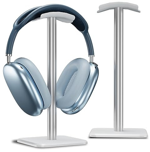Alyvisun Soporte Auriculares [Base Pesada y Altura más Alta] Soporte de Cascos Ganchos para Todos los Auriculares de Juego/Escritorio