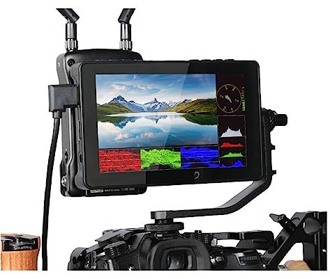 Monitor da campo, F5 Pro V4 Monitor da campo for fotocamera DSLR touch screen da 6 pollici con 3D LUT 1920x1080 4K F970 Installazione kit esterno,Monitor portatile