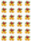 24 x Christmas Bells & Bow Edible Wafer or Icing Cupcake Toppers Fun Xmas Party Cake Decorations (Edible Wafer Card)