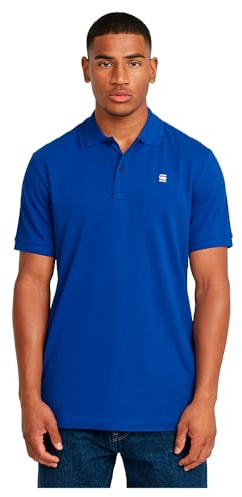 G-STAR Herren Dunda Overdyed Slim Poloshirt, Blau (Pilot D11595-5864-1235), M