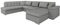 Mirjan24 Eckcouch Ecksofa Niko, Design Sofa Couch mit Schlaffunktion U-Sofa Große Farbauswahl Wohnlandschaft (Ecksofa Rechts, Rico 12)