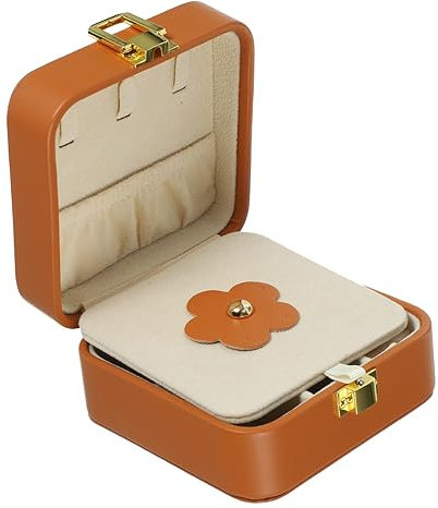 GALPADA Make Up Spiegel Schmuckkästchen Für Mädchen Kleines Schmuckkästchen Schmuck Organizer Reiseetui Mini Schmuckkästchen Kleiner Reise Schmuck Organizer Schmuckhalter Reise