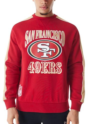 New Era Fleece Pullover - Piping San Francisco 49ers - M