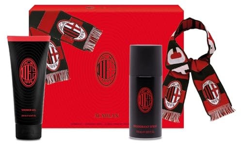 MILAN | Confezione Regalo Uomo, Deodorante 150ml + Docciaschiuma 200ml + Sciarpa