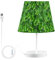 Lampe de chevet tropicale verte Monstera feuilles de palmier lampe de table pour chambre à coucher, table de chevet, lampe de bureau, abat-jour pour salon, dortoir, bureau