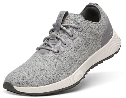 Allbirds Women's Wool Runner Nz Waterproof Sneaker, Medium Grey (Natural White Sole), 7.5 UK