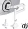 monTEK Heavy-Duty Single Monitor Arm for 17-57 inch, up to 59.4lbs Ultrawide Screens,Gas Spring Dual Curved Adjustable Monitor Stand for Desk,75/100mm VESA Mount with USB，White