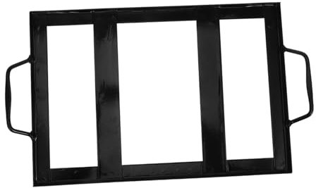 GALPADA Salzplattenhalter BBQ Grillzubehör Emailliertes Eisen Schwarz Langlebig Groß Für Grillfeste Outdoor Küchengebrauch