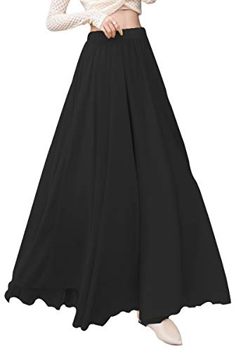 Artykey Donna Lunga Gonna Estate Boho Vita Alta Plissettata Gonna Spiaggia Danza Festival Spiaggi Maxi Skirt