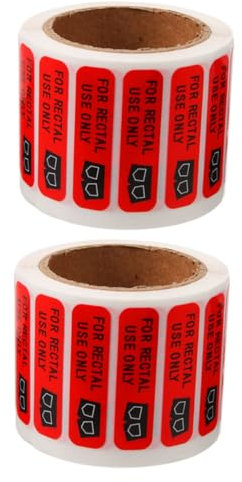 Luxshiny 2rollen Rectal Aufkleber Wasserdichte Haftetiketten Für Verwendung Lustige Prank-sticker Für Partys Pro Für Verschiedene Oberflächen