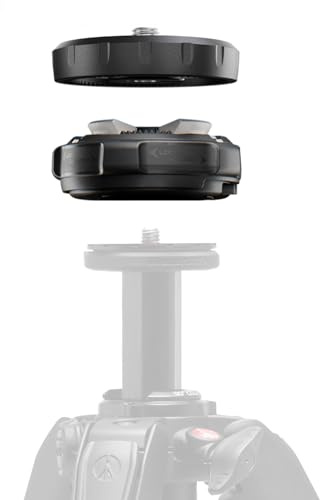 Manfrotto XCHANGE Quick Release, Universal System for Tripod-Slider-Accessories,Base and Plate Mechanism, 20kg Payload, Lightweight Aluminium, 3/8” Threads, for Photo, Video and Lighting Gear