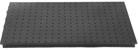 Homoyoyo Panneau Perforé Mural Métal pour Rangement Outils Panneau Perforé Pegboard Noir Système Organisation pour Atelier Garage et Établi