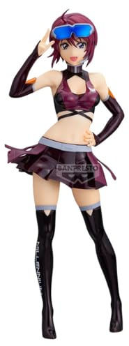 Banpresto Lunamaria Hawke Mobile Suit Gundam Seed Freedom - Glitter&Glamours - Racing Ver. 22 cm - PZ71112P Mehrfarbig - Sammelfigur - Ideal für Anime-Fans