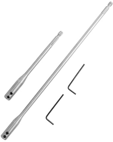 Moyata 2 Stück Verlängerungsstange Bohren, Extra Lang Verlängerung, Bit-Verlängerung, 1/4 Schaft Bohrer-Verlängerungs-Set, Bohrerverlängerung Für Besonders Tiefe Lochfräsungen und Durchbrüche