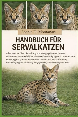 HANDBUCH FÜR SERVALKATZEN: Alles, was Sie über die Haltung von energiegeladenen Katzen wissen müssen – rechtliche Hinweise/Genehmigungen, sichere ... Beschäftigung zur Förderung des...