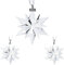 Swarovski Weihnachtsset Figur, Kristall, Transparent, 13 x 11 x 11 cm, 3-Einheiten