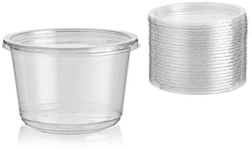 Signature Packaging - Plastic Takeaway Container with Lid - 25 Pack - 16oz