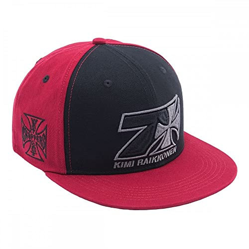 WEST COAST CHOPPERS Kimi Cross 7 Snapback Flatbill Hat Red / Black