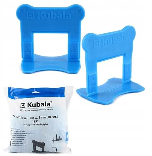 KUBALA NIVELLIERUNGSSYSTEM FÜR 3-16 mm DICKE FLIESEN SMART LEVEL CLIPS erhöhen die Arbeitspräzision (100, 2mm)