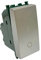 Vetrineinrete® Interruttore bipolare compatibile con vimar plana pulsante luce 16ax 250vac (Silver)