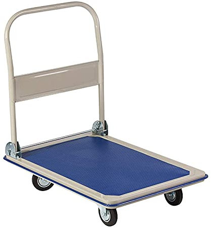 Platform Truck Push Cart Faltplattformwagen Schwere Handlastwagen Moving Push Flatbbed Trolley for Lagerhaus Bürofabrik 660 lbs Gewichtskapazität Dolly Cart/Hand Truck