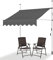 REALN Store Balcon sans Percage, Store Banne Manuel, Auvent Autoportant Abri Solaire pour Terrasse Jardin et Restaurant (Color : C, Size : 200CM/78.8IN)
