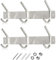 GlazieVault Coat Hooks Wall Mounted Coat Rack (Pack 2) - Heavy Duty Wall Hooks - Stainless Steel Coat Hangers Wall Mounted Clothes Hooks