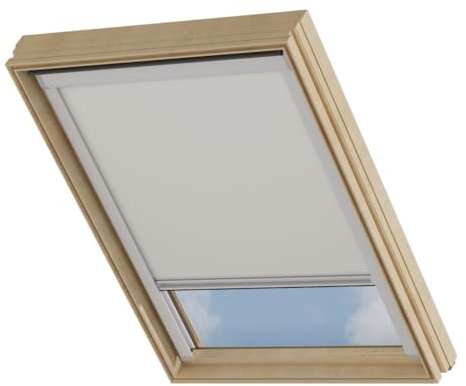 Cocoon Verdunklungsrollo PK08 - Thermo Rollo Verdunkelung - Dachfenster Verdunkelung - Beige
