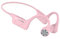 SANOTO Swimming Headphones Bone Conduction Headphones, Open Ear Wireless Bluetooth 5.2 Sport Headset IP68 Waterproof 8G MP3 for Running Fitness Gym Walking Cycling Pink