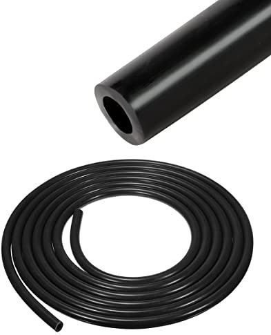 Flaconi 10FT/13FT Durite pour Voiture,Durite Essence,Tuyau de Carburant,Silicone Tuyau Tube,Auto Tube à Vide,Haute Température Tuyau D'essence Kit Tuyau Essence (Noir-(3mm ID-7mm OD))