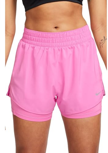 Nike One Dri-FIT 2-in-1-Shorts mit hohem Taillenbund für Damen (ca. 7,5 cm), DX6016