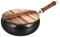 ＡＷＨＡＯ Olla wok antiadherente de fondo plano para saltear, ideal para restaurantes, hogares, cocinas y camping.