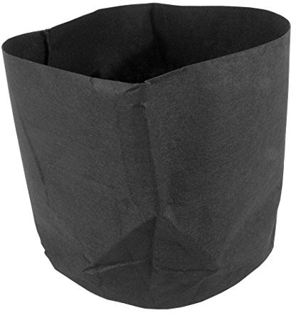 PLANT !T Lot de 5 Rond Pot de la saleté sans poignée, Tissu, Noir, 56 Liter