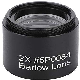 Barlow Lens,1.25 Inch 2X Magnification M28.6 Thread Barlow Lens Replacement for Astronomical Telescope Eyepiece