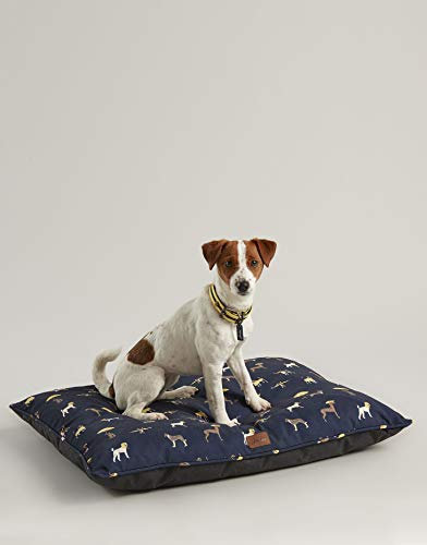 Rosewood Joules Raining Dogs Haustierbett, bedruckt, Marineblau, Größe L