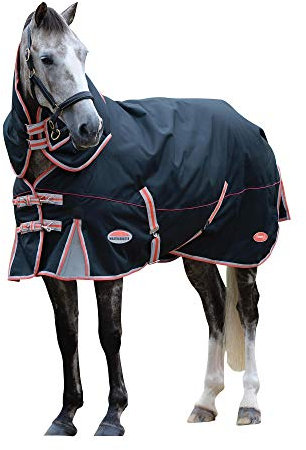 Weatherbeeta Comfitec Premier & Therapie-tec Detach-a-med Hals Schwarz/Silber/Rot