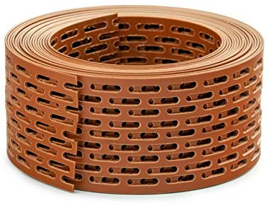 DQ-PP TRAUFGITTER – 50mm – ROLLE 2x 5m – ZIEGELROT – Polypropylen