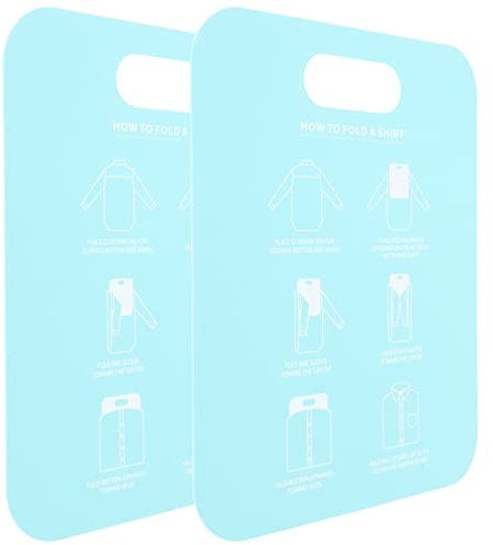 Alipis 2pcs Clothes Folding Board T Shirt Folder Clothes Folding Board Folding Helper Closet Storage Drawer Organizer for T-Shirts Dress Shirts Sweaters