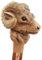 Jagd-Schnitzerei Peter Wanderstock Holz, Marschierer mit geschnitztem Muffelwidder, Mufflon Muffel Wildschaf Kopf 98-170 cm „GRAVUR BIS ZU 15 ZEICHEN IM PREIS ENTHALTEN“
