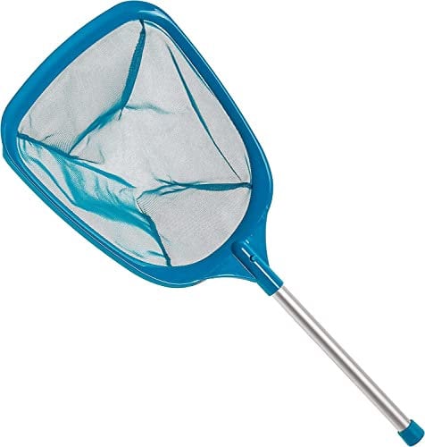 LATERN Red Skimmer de Piscina con Poste, 60cm Red de Limpieza de Hojas de Piscina Skimmer de Malla Fina con Polo para Limpiar Piscina Jardín Estanque Fuente Bañeras SPA Pecera (Verde)