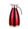 Thermoskanne Isolierkanne Kaffeekanne 2 Liter (Rot)